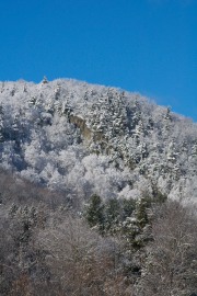 Raven Ridge under blue sky and a fresh layer of snow yesterday