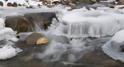 Ice on Fargo Brook yesterday. We'll see more form tonight as temperatures drop...
