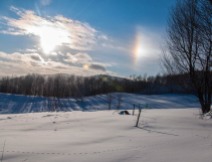 Here's another shot of that sundog from several days ago. I just like the feel of this photo...