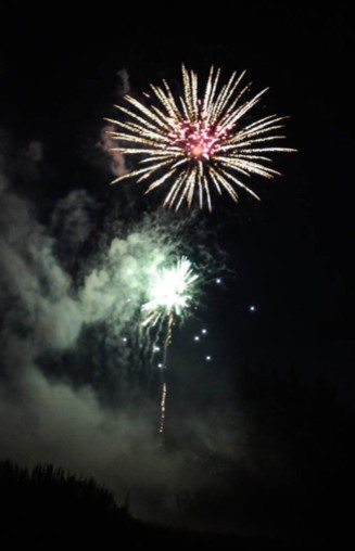 Along with last evenings dramatic squall line, we enjoyed some local fireworks as well! Thanks L&P!