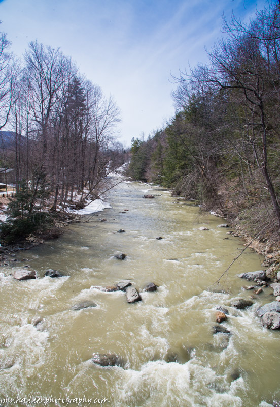 A view of the Huntington River from the East Street bridge