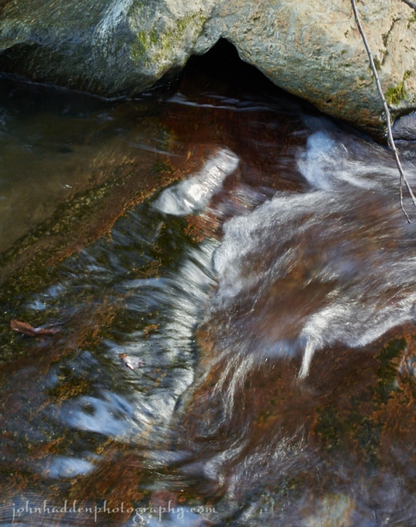 Sliding water in Fargo Brook